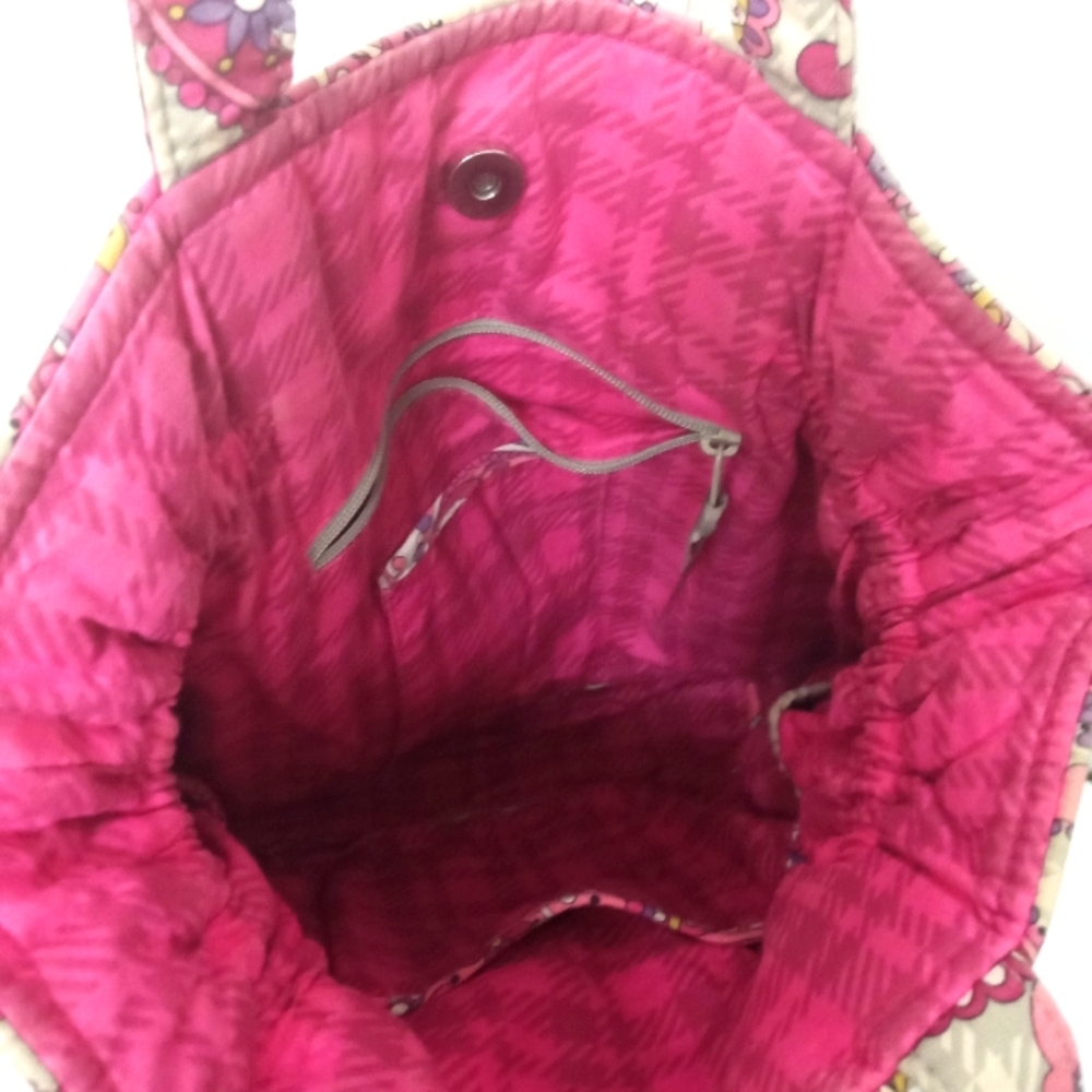Vera Bradley Women's Pink Quitted Shoulder Purse - Picture 6 of 10
